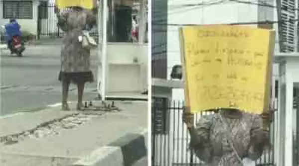 Supportive Wife: Photos of a Woman Looking for a Job for Her Husband in Lagos, Melt Hearts Online